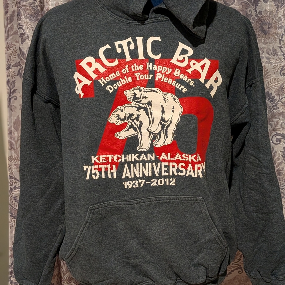 Gildan Charcoal Arctic Bar Hoodie